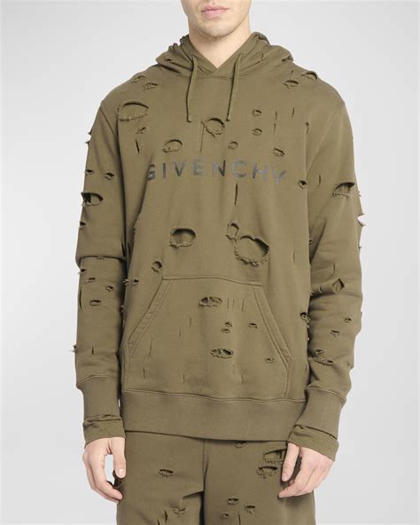 givenchy hoody celebrities|Givenchy men's destroyed hoodie.